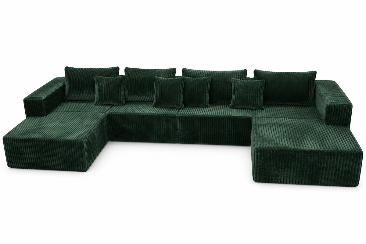 Summit U-Shaped Sectional Boneless Couch